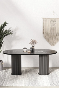 Brita PTT LAKE MDF BEYAZ AYAKLI 80x140 MUTFAK MASASI YEMEK MASASI 2